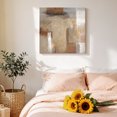 thumbnail image 4 of Canvas Wall Art, Brown Framed Canvas Prints for Bathroom Desk, Abstract Paint Texture Retro Smudge Graffiti Art Small Gallery Wrapped Wall Decor for Home Office, Gifts, 8"x8" Ship Next Day, 4 of 9