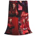 thumbnail image 2 of De-scen-dants Zombies Red Soft Micro Fleece Cozy Throw Blanket Lightweight Fuzzy Flannel Blankets Sofa Decor Gifts, 2 of 9
