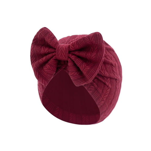 Baby Turban Hat Solid Color Headwrap Hospital Nursery Hat Bun Knot Cap Soft Bonnet Caps for Infant Toddler