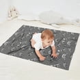 thumbnail image 2 of Gray Dinosaur Skeletons Fossils Pattern Blanket,Comfortable Soft Flannel Throw Blanket,All Season,Warm Lightweight Blankets for Sofa Bed Couch Living Room Chair,30"x40", 2 of 4