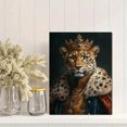 thumbnail image 2 of Qisvanset Framed Canvas Wall Art, 12x16 Inch Crown Leopard Luxurious Elegant Home Wall Art, 2 of 5
