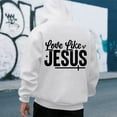 thumbnail image 4 of Christian Hoodies for Men 2025 Love Like Jesus Hoodie Hooded Sweatshirt with Pockets Pullover Hoodie Mens Hoodies, 4 of 7