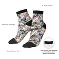 thumbnail image 6 of Fuzoiu Rose Flowers Print Adult Socks, Crew Moisture-wicking Socks, Unisex Cushion Crew Socks,Casual Sports Ankle Socks, 6 of 7