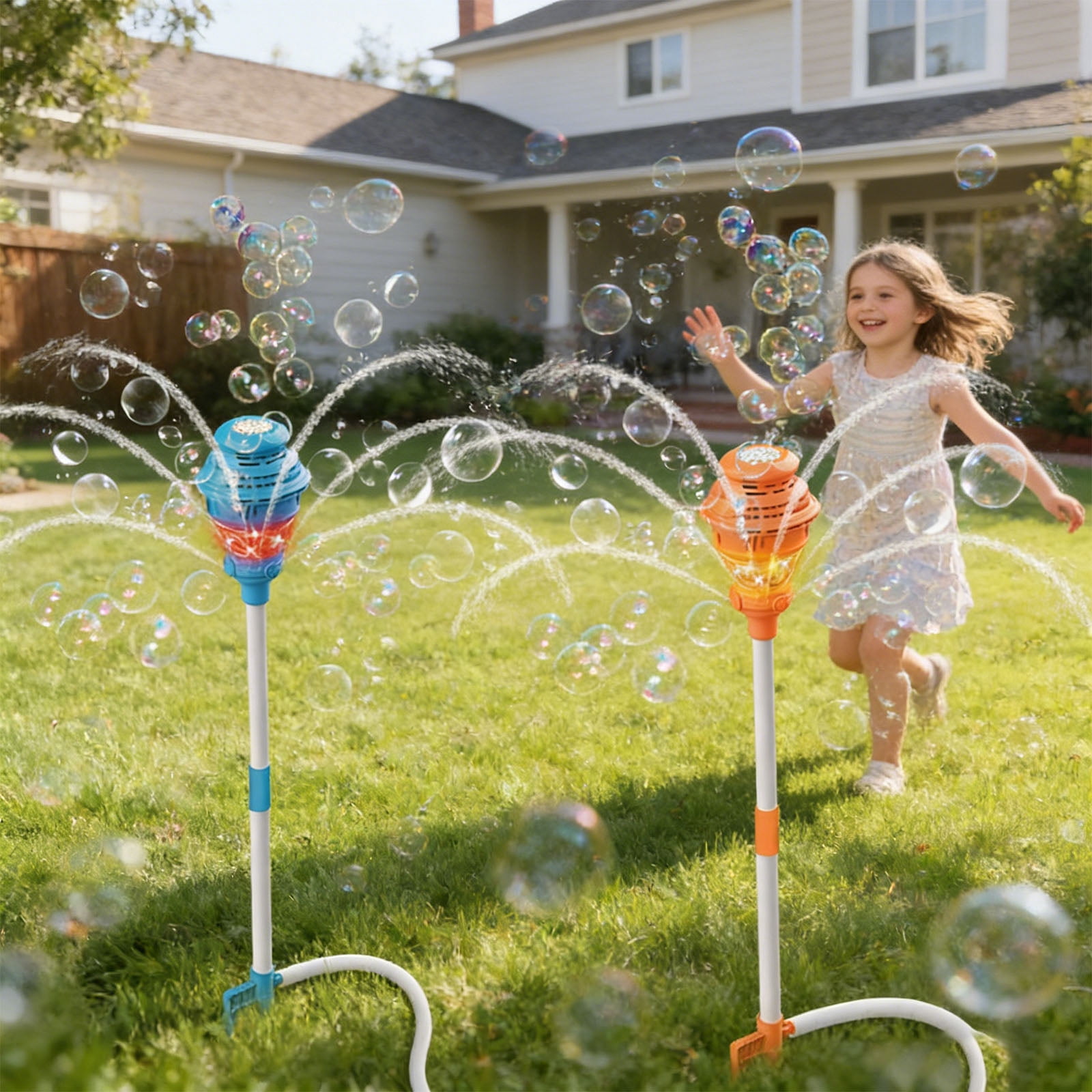 Automatic Bubble Machine ABS Water Mist Combo Outdoor Maker Continuous Spray for Weddings Parties