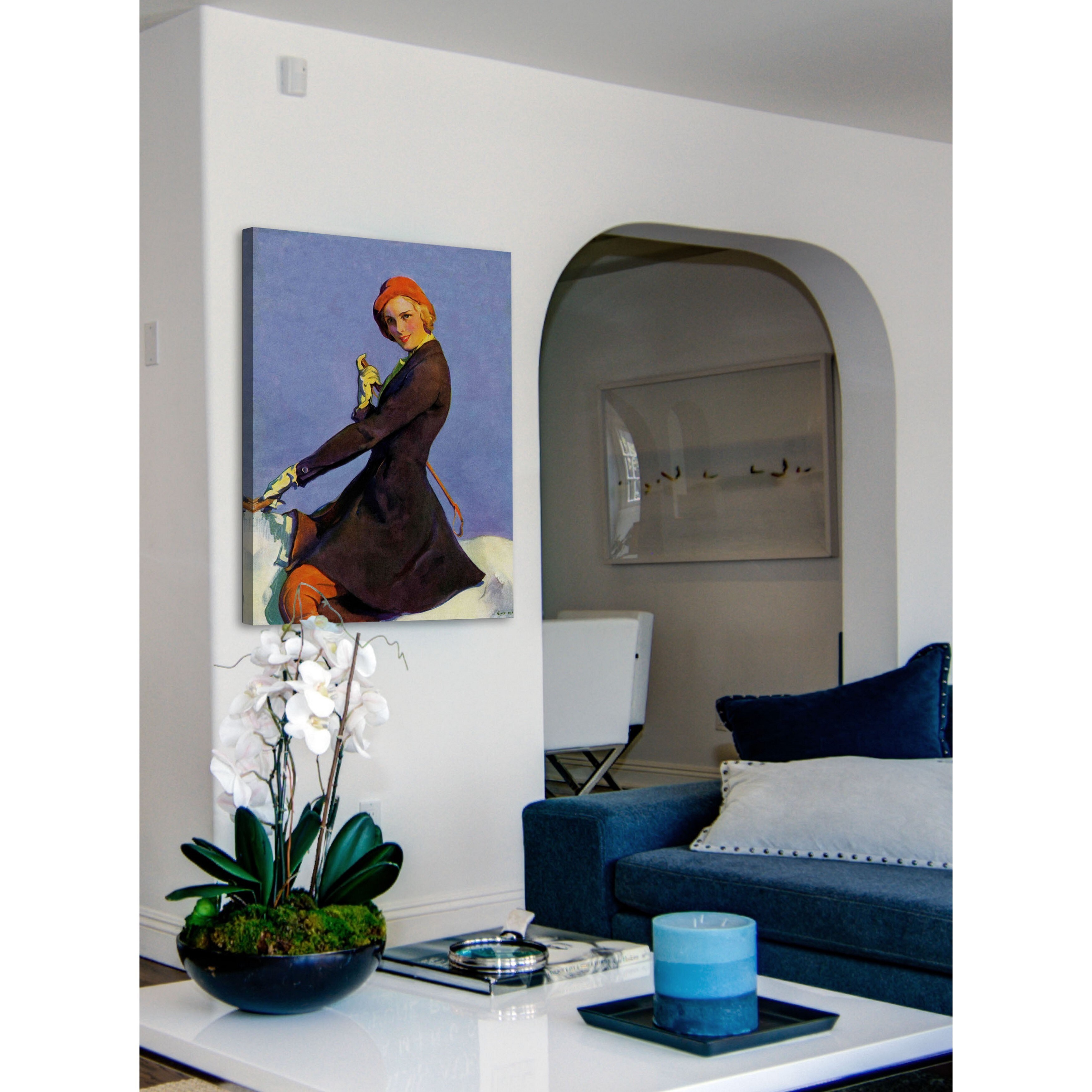 Marmont Hill "Woman on Horseback" by Guy Hoff Painting Print on Canvas