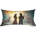 thumbnail image 2 of Coolnut Wolves in Winter Snow Plush Pillow Case, Zippered Bed Pillow Pillowcases, Super Soft and Cozy Pillowcase Covers for Sleep Decor Giftsation - Standard Size 20x26in, 2 of 7