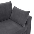 thumbnail image 3 of Aukfa 89" Corduroy Sofa, Comfy 3 Seater Couch for Living Room, Small Space, Apartment, Gray, 3 of 8