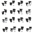 thumbnail image 5 of 1Pair Luggage Wheels Suitcase Replacement Wheel Roller Hardware Repairing Kit, 5 of 8