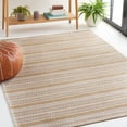 thumbnail image 2 of SAFAVIEH Martha Stewart Cotton Striped Area Rug, Taupe/Beige, 5' x 7', 2 of 8