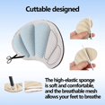 thumbnail image 3 of Mesh Soft Heel Grips for Women& Men, 4 Pieces Heel Grips Pads for Shoes Too Big, Loose Heels, Prevent Rubbing/Blisters/Slip Out Heel Cushions, Reusable Adhesive Heel Guards Liners, Heel Inserts Pads, 3 of 5