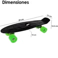 thumbnail image 1 of Patineta Tipo Penny Board Mini Skate Skateboard 55cm Iciqlo Ruedas Verde Rulemanes Negro, 1 of 4