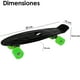thumbnail image 1 of Patineta Tipo Penny Board Mini Skate Skateboard 55cm Iciqlo Ruedas Verde Rulemanes Negro, 1 of 4