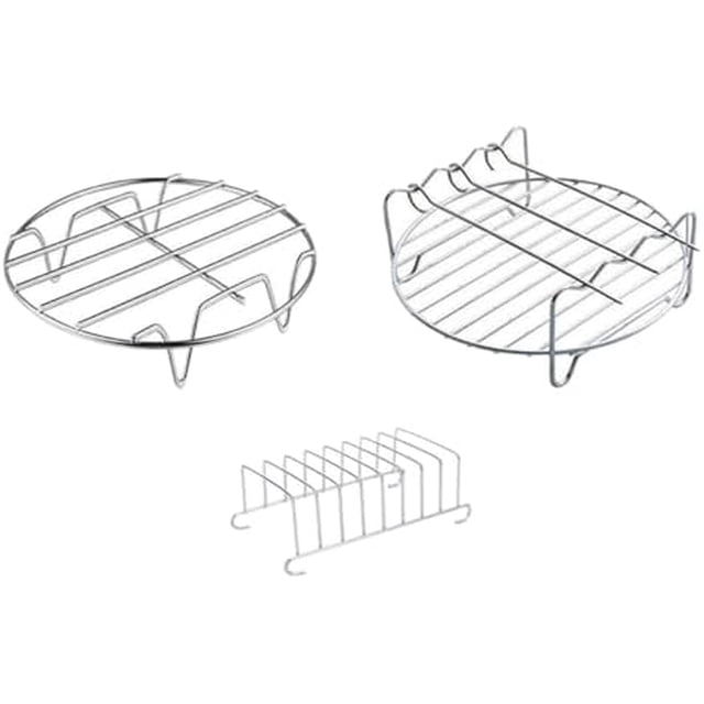 Generic Stainless Steel Air Fryer Rack Double Grill and Toast Steaming