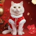 thumbnail image 4 of Pet Winter Coat Material Tang Clothing Dog Winter Clothing Cheongsam Clothing Tang Cat Dress Dog Wool Jacket Suitable For Cold Weather Pet Clothes Rack Hanger Pet Clothes Hangers Pet Clothes Hangers, 4 of 8