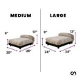 thumbnail image 4 of Club Nine Pets  Milo Orthopedic Elevated Dog Bed Large - Brown, 4 of 5