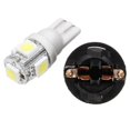thumbnail image 3 of 10X T10 White 5050 194 LED Bulbs Inst ent Gauge Cluster Dash Light with Socket, 3 of 5