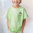 thumbnail image 2 of Gubotare Toddler Tshirt Girls' Casual Cute Tops Short Sleeve Loose Soft Blouse T Shirt (Green,Size 11-12 Years), 2 of 9