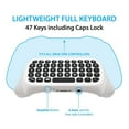 thumbnail image 3 of Xbox Controller Chat Keyboard - Universal External Keyboard for Xbox Series S/X & Xbox One S/X Controllers | Wireless 2.4G, Quiet Keys for In-Game Chat, Store Searches & Media Navigation, 3 of 5