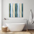thumbnail image 3 of Blue Yellow Striped Wall Art Painting on Canvas, Modern Stripes Art Watercolor Canvas Art Home Prints Wall Art Framed Modern Artwork for Living Room Bedroom Wall Decor 20x20in, 3 of 9