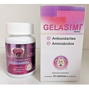 2 x Gel asimi Antioxidante y Aminocidos & Simi Colageno 30 Tablets