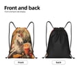 thumbnail image 4 of Bingfone Countryside Fruit White Horse Drawstrings Backpacks Bags for Men Women Gym Drawstrings Bag-Small, 4 of 8