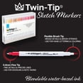 thumbnail image 6 of Twin-Tip&trade; Sketch Markers, Set of 60 Unique & Vivid Colors, 6 of 6
