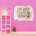 thumbnail image 3 of Family Let Your Light Shine Uplifting Quote Wall Decal Decoration Matthew 5:16 Bible Verse Cute Little Camp Lantern Design Lasts Years and Easily Removable - Size: 30 In(W) x 24 In(H), 3 of 5