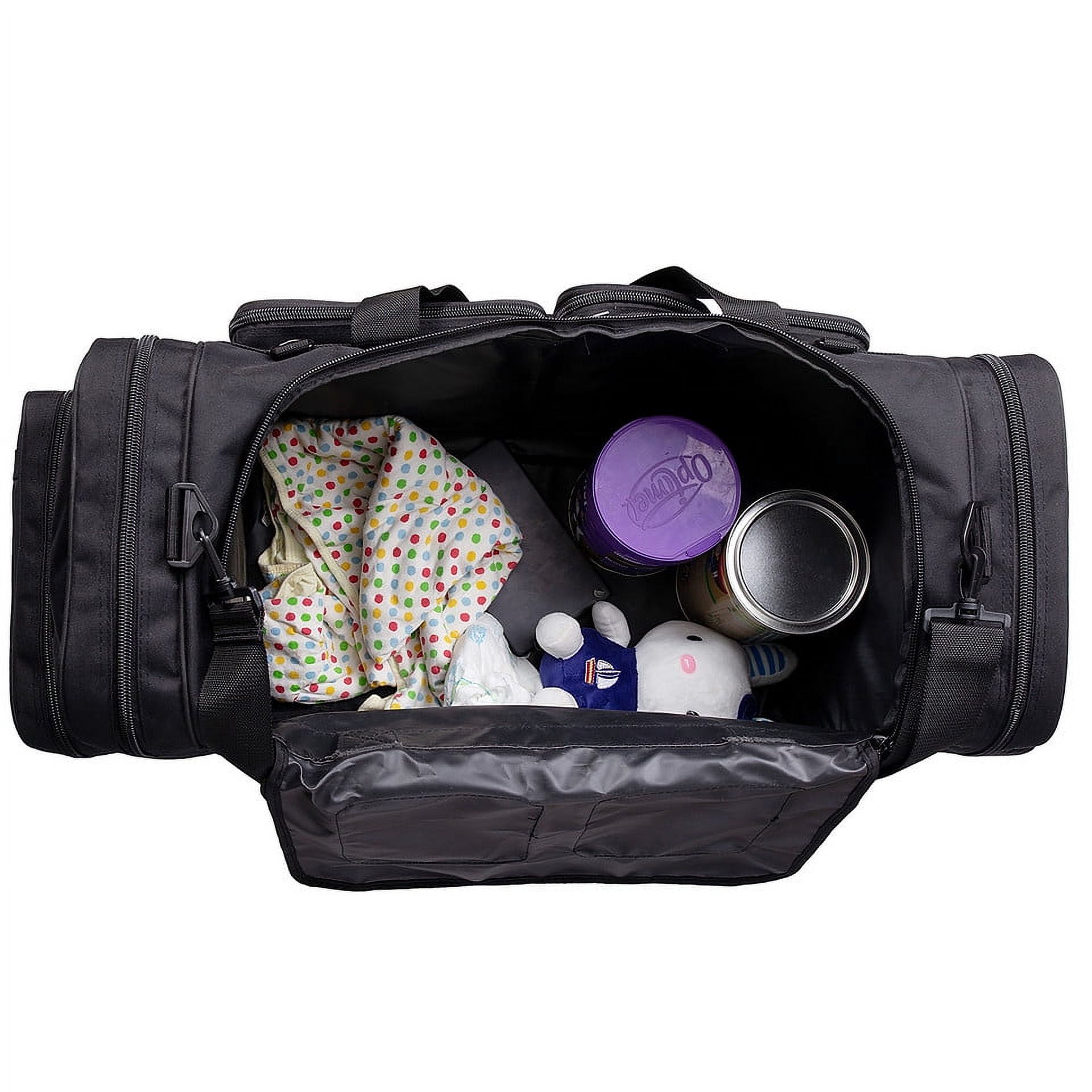 K-Cliffs Heavy Duty Sports Gear Duffel Gym Tote Outdoor Equpment Bag High Quality Travel Weekender Large 33 Inch Black