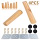 thumbnail image 4 of Muyoka Pluokvzr 4PCS Patas de Muebles de Madera, Patas de Sof谩 de Madera C贸nica Maciza de 9 cm Patas de Muebles de Reemplazo con Placa de Montaje y Tornillos y Tapetes Antideslizantes para sof谩 Mesa S, 4 of 7