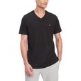 thumbnail image 1 of Camiseta Tommy Hilfiger Core Flag con cuello en V para Hombre - Negra, 1 of 4