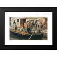thumbnail image 2 of Ludwig Johann Passini 14x11 Black Modern Framed Museum Art Print Titled - Pumpkin Seller in Chioggia (1876), 2 of 5