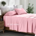 thumbnail image 1 of Bare Home 22" Extra Deep Pocket Sheet Set - Premium 1800 Collection - Ultra-Soft - Queen, Light Pink, 1 of 8