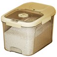 thumbnail image 1 of Seau Alimentaire Maison Entièrement Fermé Boîte à Riz Scellée Réservoir de Stockage de Riz (Blanc S), 1 of 10