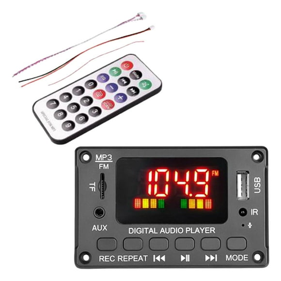 Estéreo para automóvil Bluetooth5.0, broadcast FM de sonido para automóvil de 2 * 40 W, reproductor de USB / / Llamadas con control