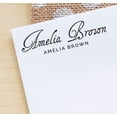 thumbnail image 3 of Printtoo Personalized Violet Self Inking Custom Signature Stamp Custom Rubber Stamper-58 x 22 mm, 3 of 6