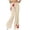 *Beige, variant on Women's Y2K Bow Flare Leg Sweatpants,Ladies High Waisted Trousers,Stretchy Pull-On Pants for Women,Pink,S-2XL