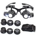 thumbnail image 4 of 10x 15x 20x 25x LED Magnifier Illuminated Double Eye Glass Jeweler, 4 of 5