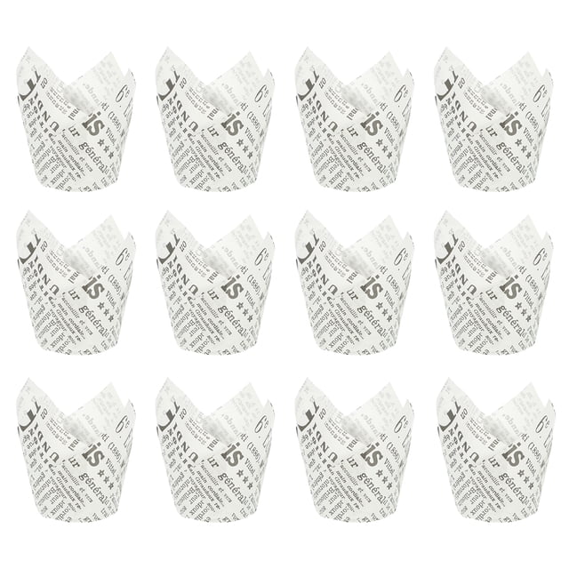 Shisuyan Paper Baking Cups for Cupcakes High Temperature Resistant 50Pcs