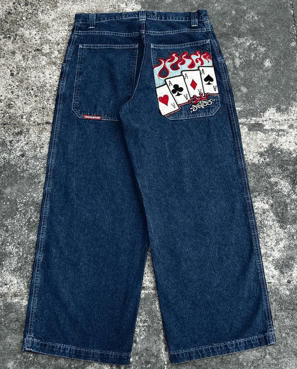 新品 00s Y2K W40 刺繍ヒップホップデニム JNCO a34182a3-6278-4c47-8564-