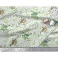 thumbnail image 3 of Soimoi Polyester Crepe Fabric Dot,Leaves & Lizard Reptile Decor Fabric Printed Yard 52 Inch Wide, 3 of 3