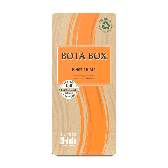 Bota Box Pinot Grigio White Wine, 3L (4 750ml bottles)