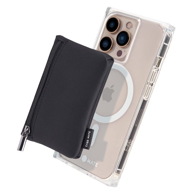 Case-Mate Funda Magnética para Teléfono con Porta Tarjetas de Nylon Negro