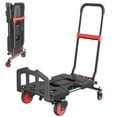 thumbnail image 2 of DJZ Folding Hand Truck 330lbs Heavy Duty Collapsible Cart Portable Dolly with Retractable Handle _Red, 2 of 13