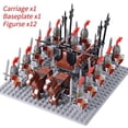 thumbnail image 3 of Mini figuras de acción de caballeros medievales, bloques de construcción, carro romano, soldado, caballo de guerra, juguetes para niños, regalo, 3 of 5