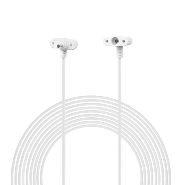 Yeacher 2.5m/8.2ft DC Extension Cable Compatible with Ring Cam Battery Solar Panel Weatherproof Placing Solar Panel Further for Maximum Sunlight Exposure, White
