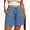 03 Light Blue, variant on Women's Plus Size Shorts Drawstring Comfy Elastic Waist Shorts Wide Leg Summer Short With Pockets XL-5XL