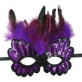 thumbnail image 2 of Masquerade Masks for Women - Mardi Gras Mask for Women with Feathers - Womens Mascarade Venetian Mask for Masquerade Party, Cosplay Prom, Christmas, 2 of 4