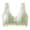 Green, variant on Womens Front Closure Bra Wireless Wide Strap Seamless Comfort Lace Leaf Pattern Bra for Daily Wear