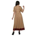 thumbnail image 3 of Moomaya Robe Kurti Tunique Longue Ligne A pour Femmes, Manches au Coude, Kurti Décontractée Imprimée, 3 of 5