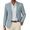 Dusty Blue, variant on COOFANDY Mens Linen Casual Blazer Slim Fit Sport Coat Two Button Summer Suit Jacket Lightweight Business Sport Jacket